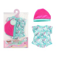 Одяг для пупса 30-35 см боді шапочка YLC235A