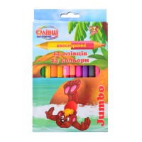 Олівці двосторонні, 12 кольорів, 290162