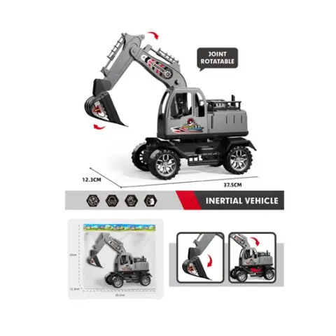 Екскаватор інерційний 30 см рухомі деталі YJ5168-11A