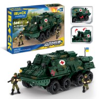 Конструктор IBLOCK Армія БММ-70Б, PL-921-474, 566 деталей, 2 фігурки, 46x6.4x28.5 см
