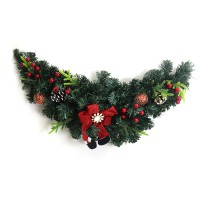 Новорічний декор Ялинкова гілка з іграшками 55 см 1026DSCN