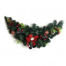 Новогодний декор "Ел. ветка с игрушками" 55см, 1026DSCN