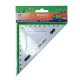 Косинець, 100 мм, з салатовою смужкою, блістер, 12 шт. в упаковці
