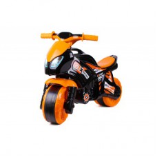 Мотоцикл технок чорний з оранжевим 5167