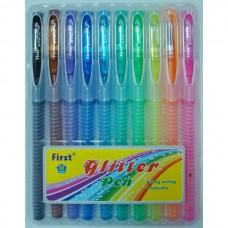 Набір ручок гелевих з блиском і запахом 10 кольорів f919-10