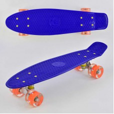 Скейт пенні борд best board, синій, світлові ефекти, дошка=55см, колеса pu d=6см