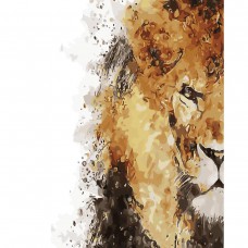 Картина за номерами  sy6060 "левовий погляд", розміром 40х50 см