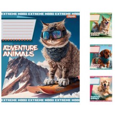 Зошити а5/18 лінія 1в adventure animals,  25 шт.(в упаковці) 766337