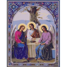 Картина за номерами свята трійця strateg розміром 40х50 см (gs1119)