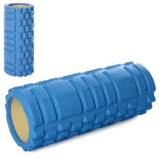 Масажер рулон для йоги, еva, розмір 33-14см, синій, кул, 14-33-14см