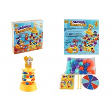 Гра "смачний балансир" "4fun game club", 36 кульок, основа, 4 кільця, палички, наліпки, фігурка мишеняти, в коробці