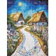 Набір з алмазною мозаїкою на підрамнику Хатина Ideyka AMO8219, 30x40 см