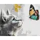 Картина за номерами Мрійлива кішечка з фарбами металік extra Ideyka 40×50 см КНО6679