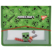 Папка для зошитів Yes, пластикова, на гумках, В5, Minecraft Creeper
