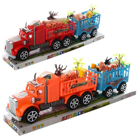 Трейлер інерційний, з причепом, тварини 6 шт. (В асортименті)