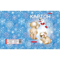 Картон "Білосніжний" А4, 10 аркушів, ТМ "Family Line", у картонній папці