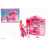 Меблі для ляльок Gloria кухня з барною стійкою 2616