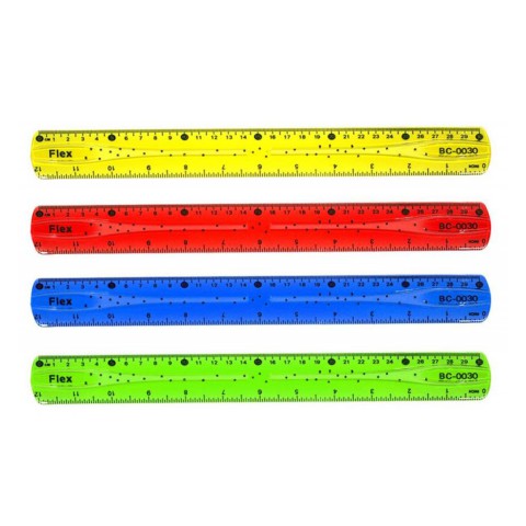 Лінійка неламайка, 30 см, 24 шт. в упаковці