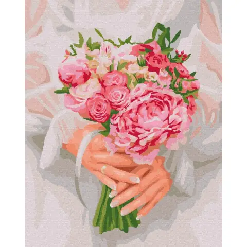 Набір для розпису по номерах Особливий букет, 40x50 см, BS52534
