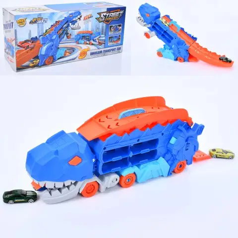 Трек-гараж з транспортом Динозавр, 43 см, 2 машинки, MH-177