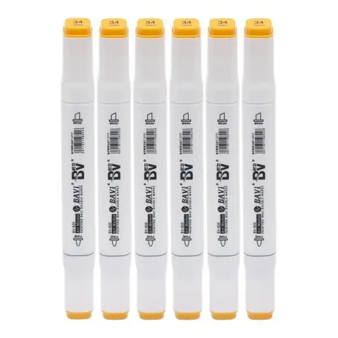 Скетч-маркер двосторонній №34, на спиртовій основі, 10 шт.