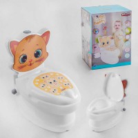 Горщик дитячий Pilsan Кошеня, тримач для паперу, звуки води, підсвічування, 07-563