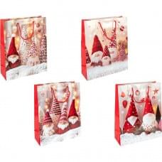 Пакет подарунковий "Новий Рік" 18х21,5х8см 2575-1, ціна за 6 шт. //