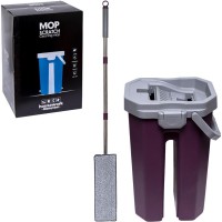 Набір для прибирання відро з віджимом 38×24×20 см та швабра