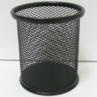 Підставка для ручок металева Сітка, 9.8x8 см, чорна