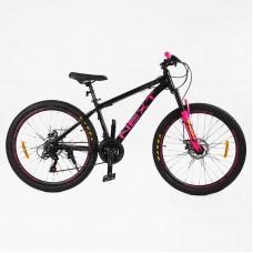 Велосипед Спортивний Corso «Next» 26" дюймів рама алюмінієва 15’’, перемикачі Shimano, 21 швидкість, зібран на 75% /1/