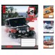 Зошити учнівські 36 аркушів клітинка 1В The offroader, зошит для записів 15 шт в упаковці