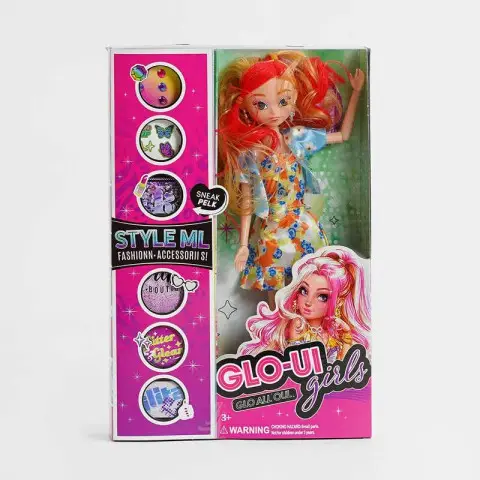 Лялька-модниця Glo-ui girls, TK710, 29 см, аксесуари