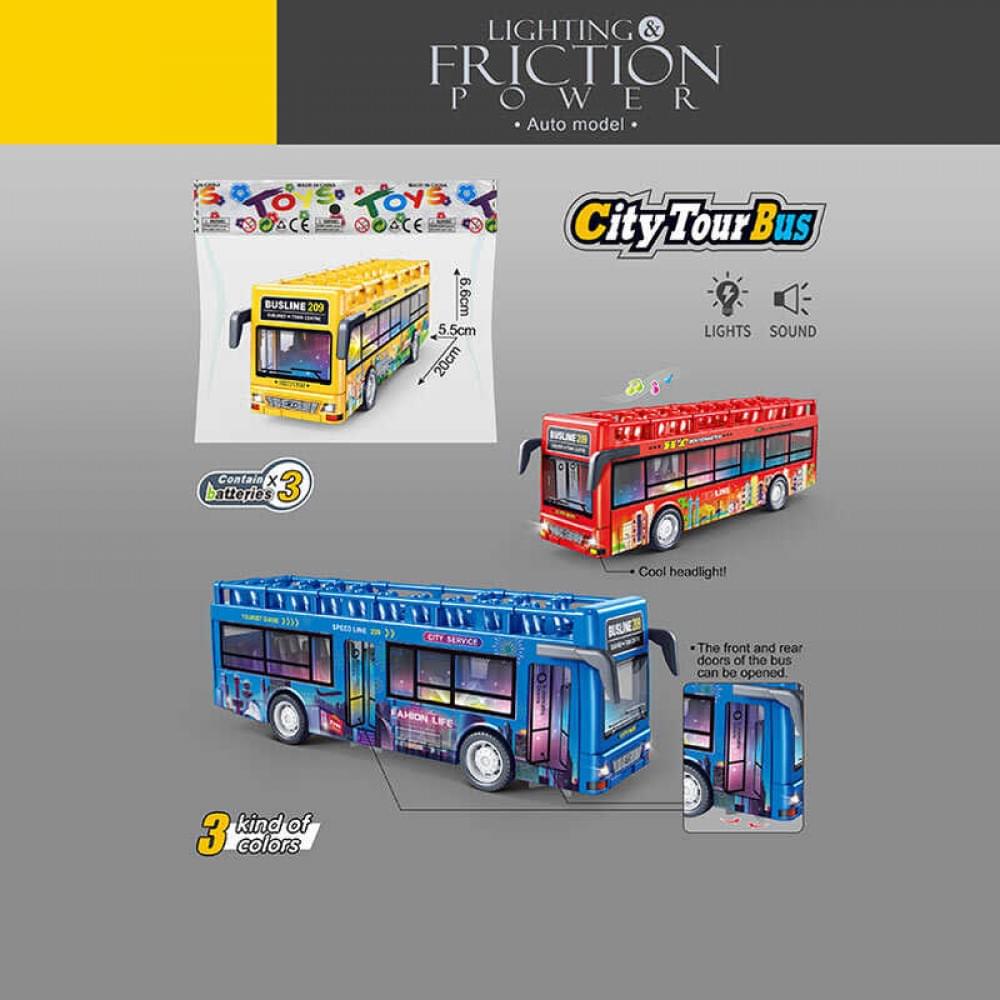 Автобус 3 кольори, в п/е, МІКС ВИДІВ /110/