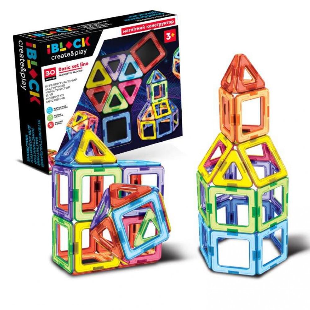 Конструктор магнітний 30 деталей 28*5*24,2см PL-923-526