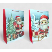 Подарунковий пакет Санта 40×55×15 см набір 2 шт bl2502-214