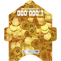 Листівка КЛЗ 23-12 Гліттер (В асортименті), 5 шт. в упаковці