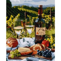 Набір для розпису по номерах Полуденний бенкет, Ideyka, 40x50 см, КНО5697