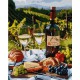Набір для розпису по номерах Полуденний бенкет, Ideyka, 40x50 см, КНО5697