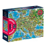 Пазли De.tail Мапа Європи, 1000 деталей, DT1000-16