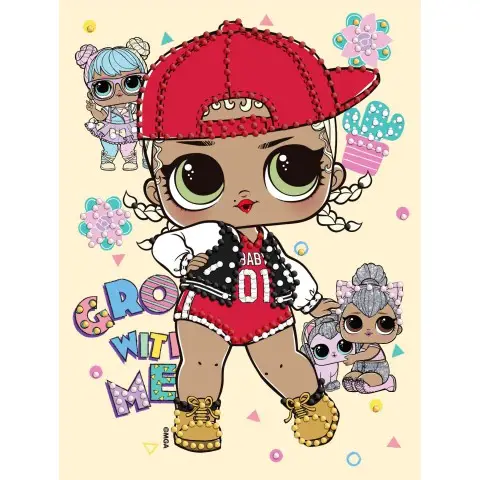 Алмазна мозаїка вибіркова L.O.L. Surprise! SWAG 15×20 см AML1196