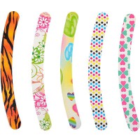 Пилка для нігтів бумеранг з малюнком X1-08 (5 шт)