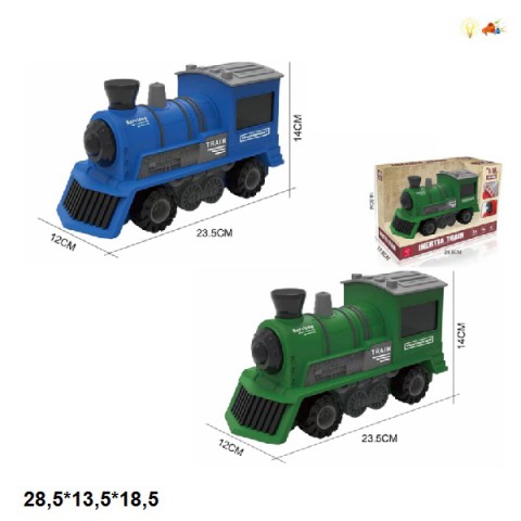 Паровоз, MJX100B/C, інерційний, батарейки, музичний, світло (В асортименті)