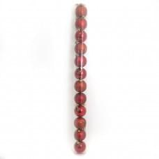 Набір ялинкових куль "RED" 12 штук, 6см, PVC тубус 0922-6-12R