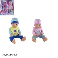 Пупс інтерактивний 40 см горщик кліпає (в асортименті) YL2340B-F/YL2340B-D