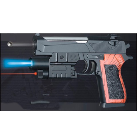 Пістолет 18 см пластикові кулі лазер світло P2117-G+