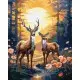 Набір для розпису по номерах Граціозні олені, 40x50 см, КНО6602