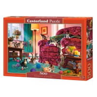 Пазли Castorland Непослушні котята, 500 елементів, 47x33 см, B-53254