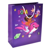 Подарунковий пакет Qbee Дора мандрівниця 27×33×11 см набір 5 шт QB004-102