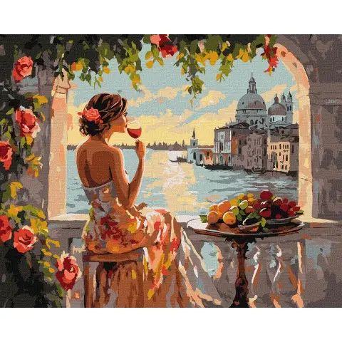 Набір для розпису по номерах Літні мрії, Ideyka, 40x50 см, КНО8500