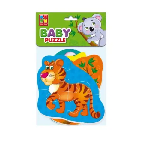 Гра розвиваюча Vladi Toys м’які пазли Малюк зможе Тигреня та друзі (укр)